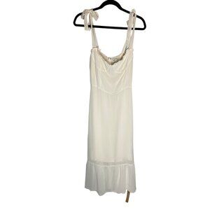NWT Reformation Nadira Midi Ivory Dress-sz 8